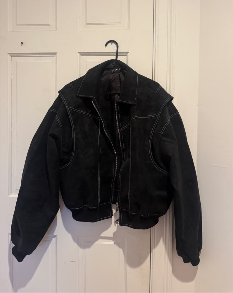 S Lioness Black Vista Bomber Jacket - Image 4