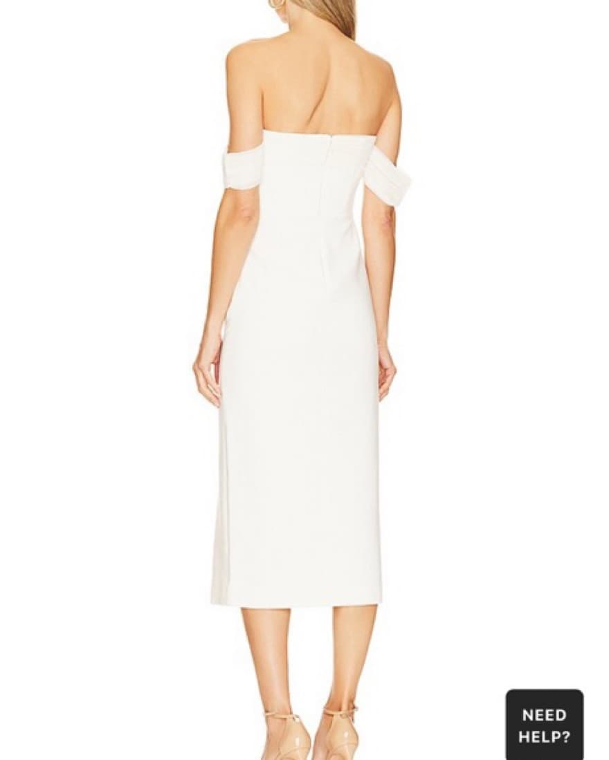 White Revolve Midi Paz Dress - Image 3