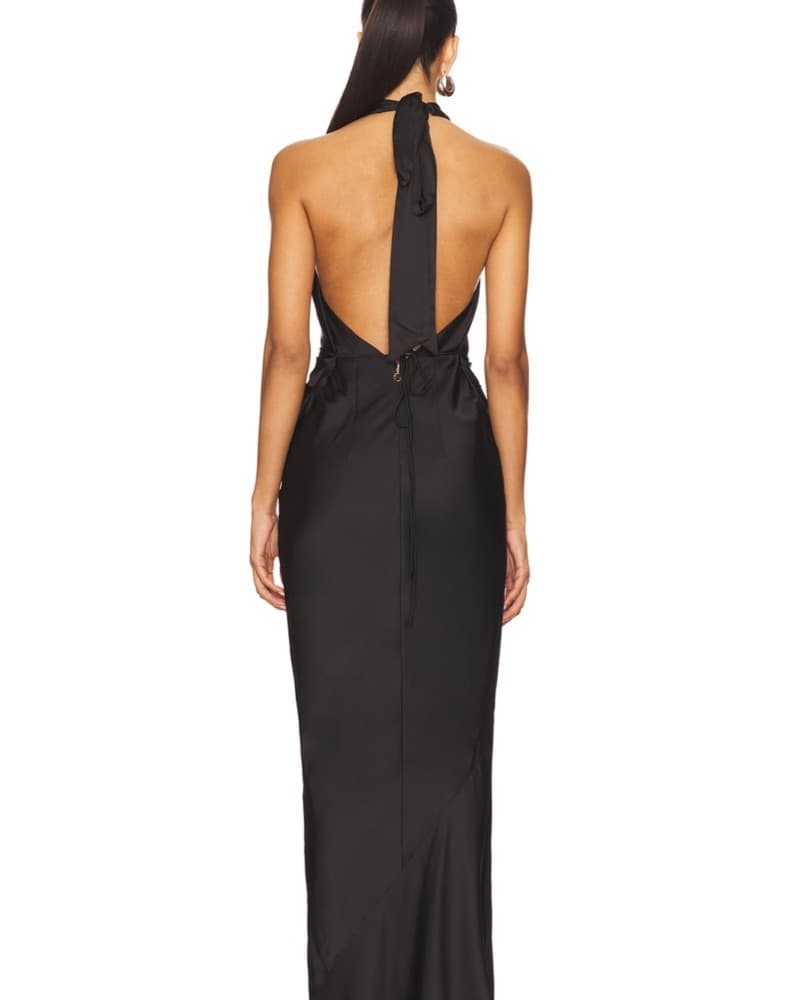 Nookie Penelope Drape Black Gown - Image 2