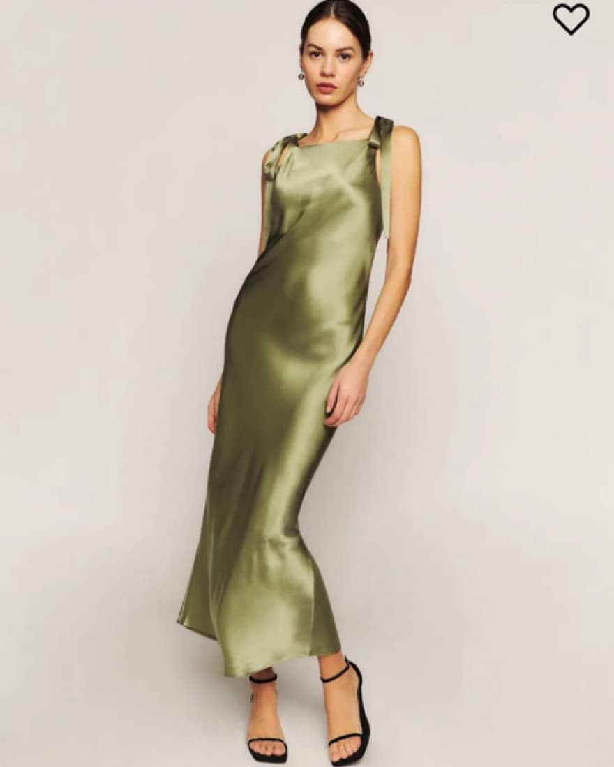 Reformation Aden Silk Dress - Image 1