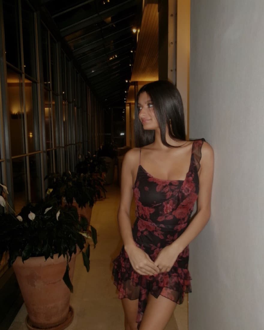 Gorgeous Floral Ruffle Mini Dress - Image 1
