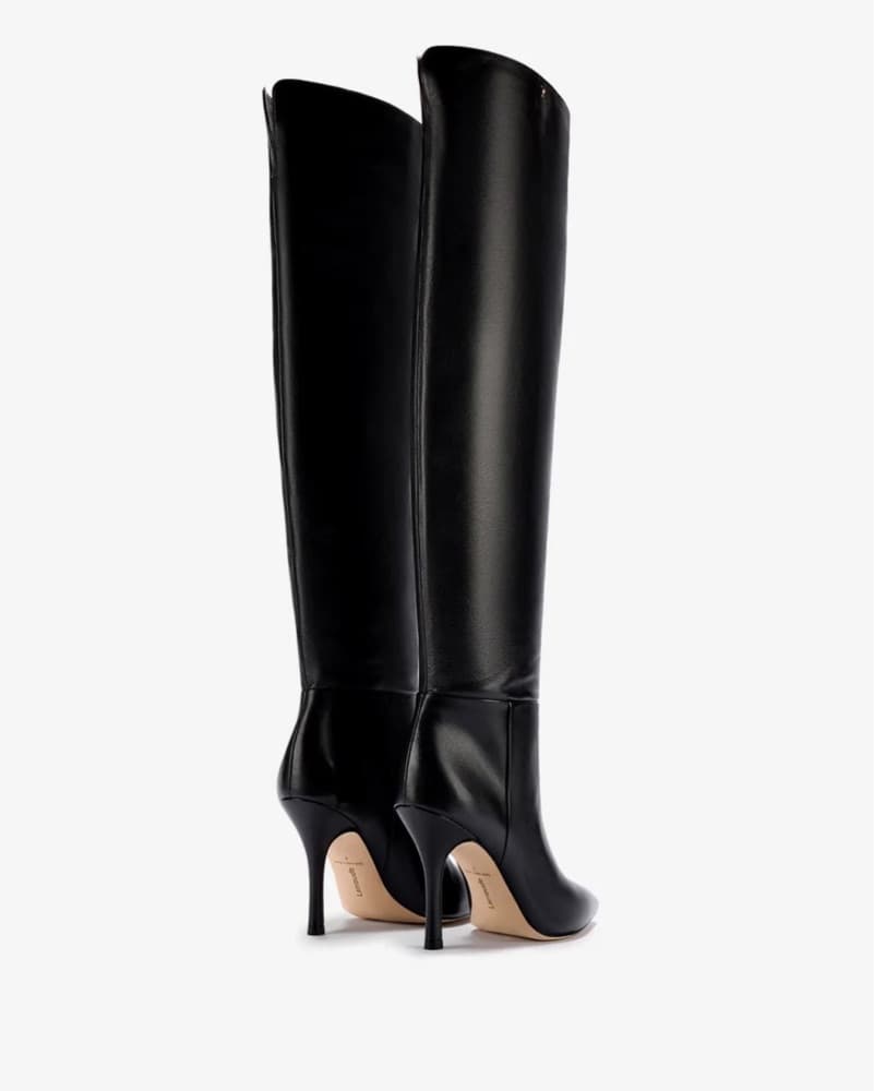 Larroudé Thigh-high black leather boots - Image 3