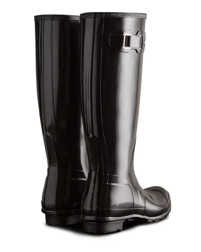 Hunter Tall Glossy Black Rain Boots - Image 2