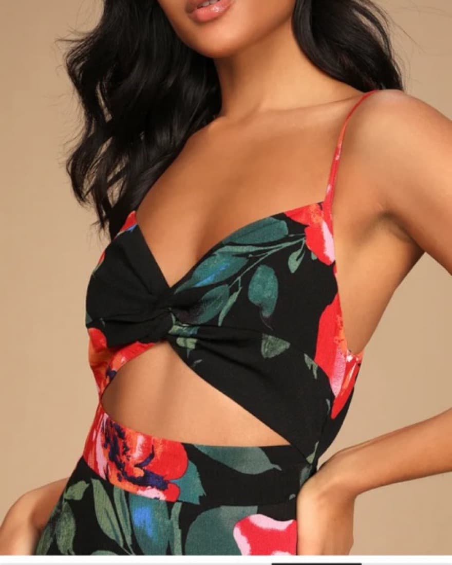 Vibrant Floral Maxi Dress - Image 3