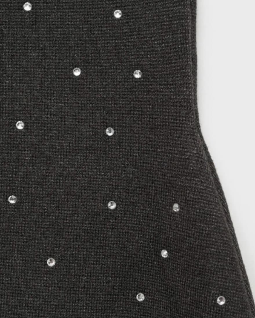 Mango Knitted Dress With Rhinestones - Image 3