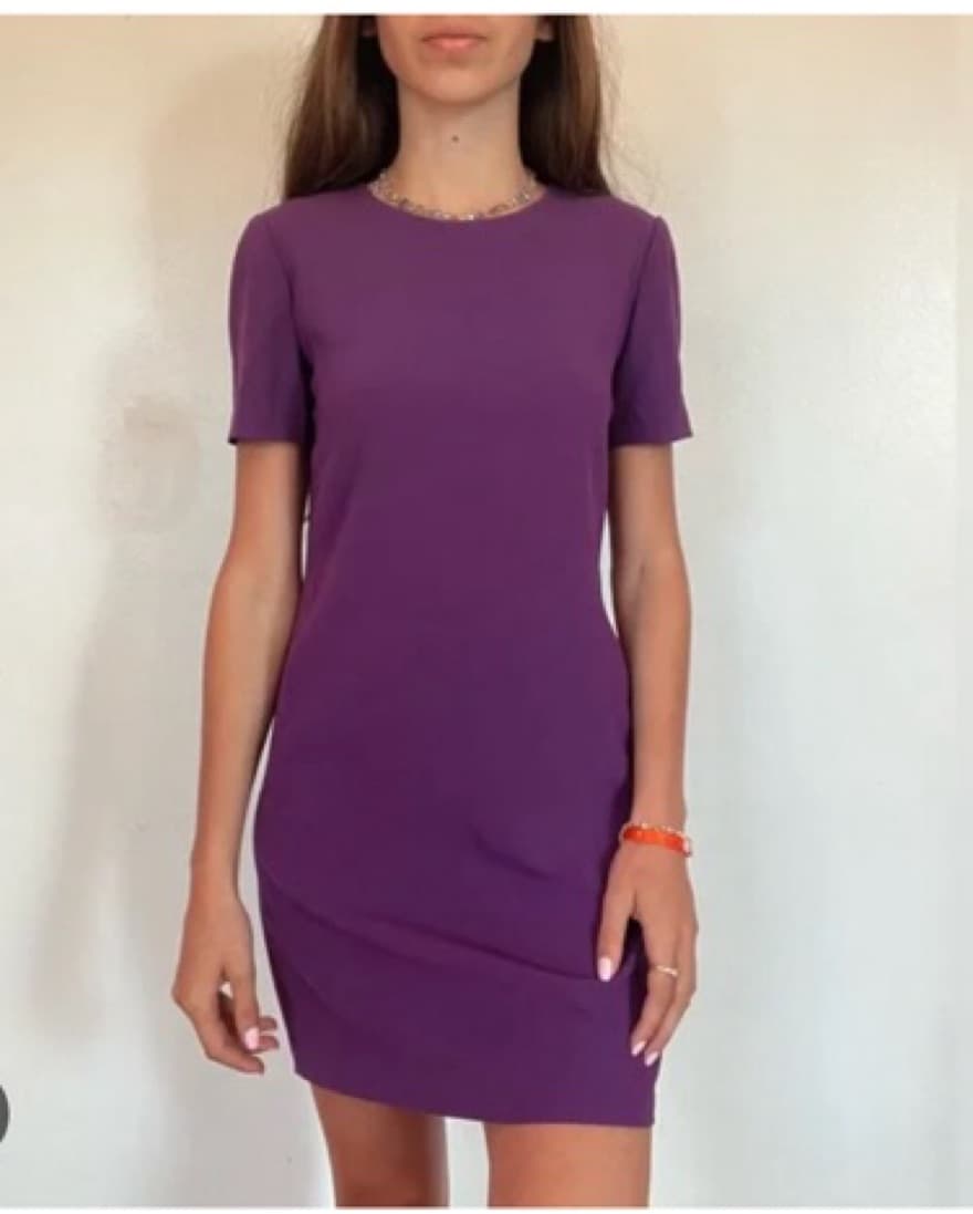 Purple Babaton Sheath Dress - Image 2