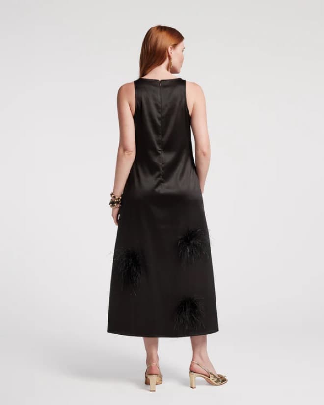 Frances Valentine Feathered Gown - Image 4