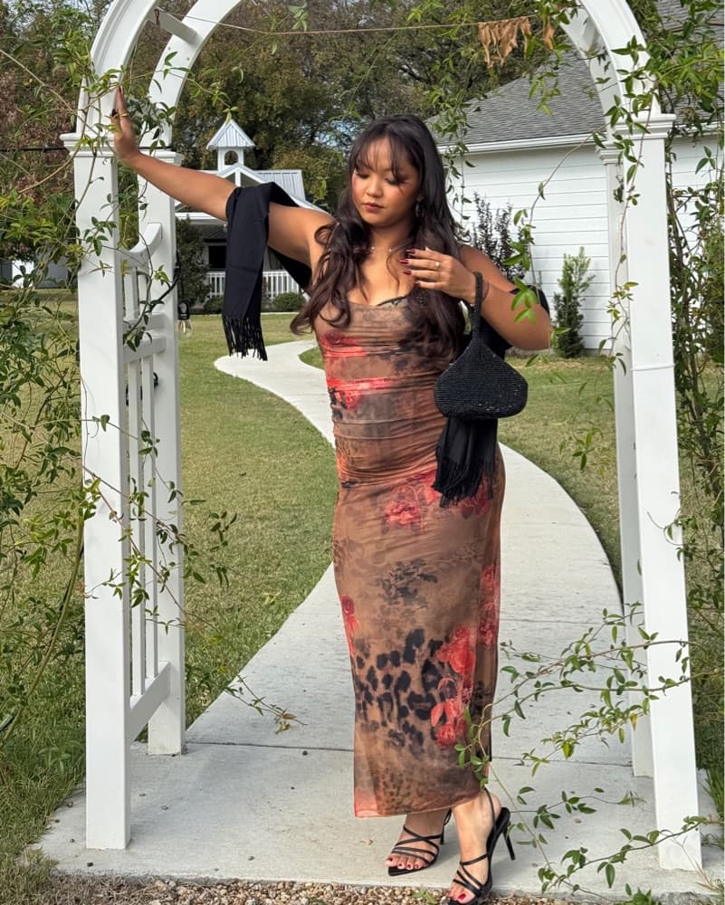 House Of CB Nalini - Floral Corset Dress - Image 3
