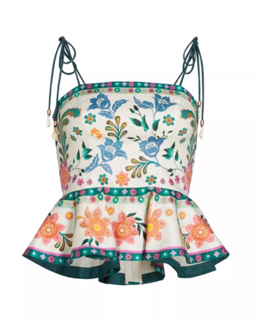 Zimmerman Ginger Floral Scallop Top - Image 3