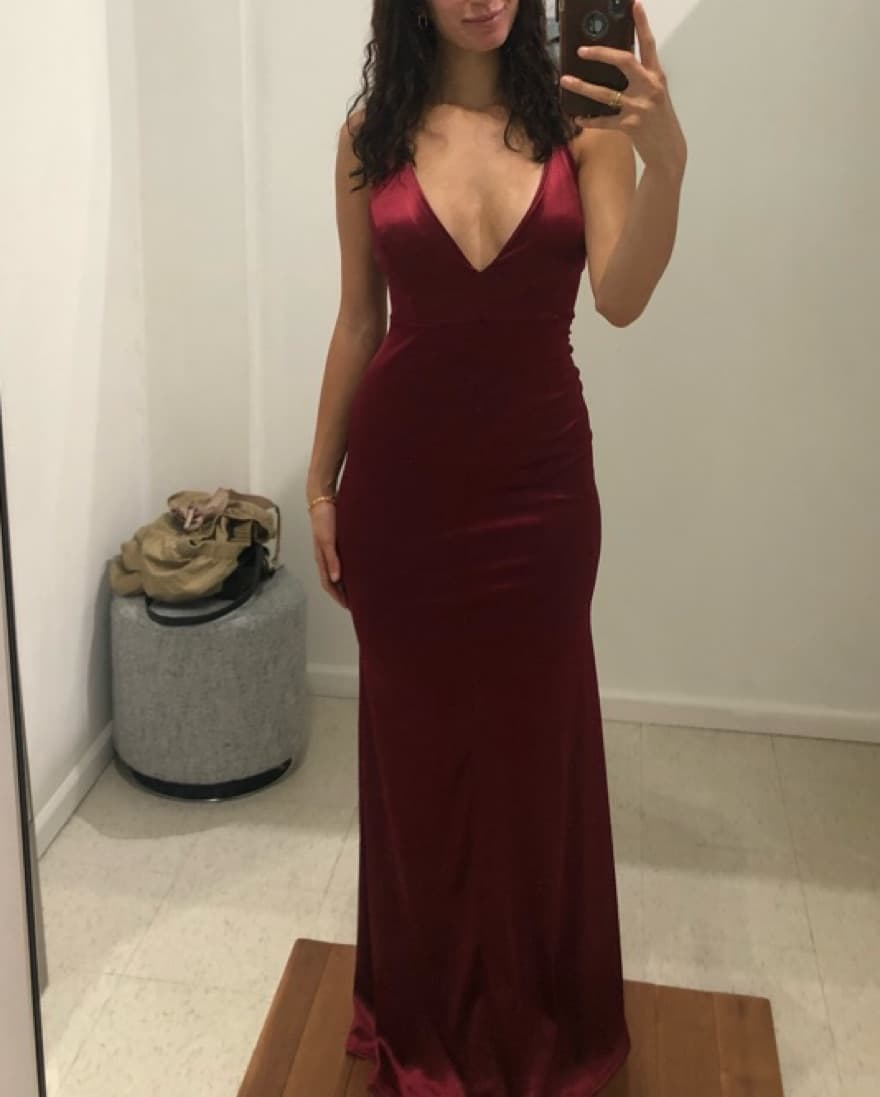 Burgundy Windsor Formal Dress - Image 1