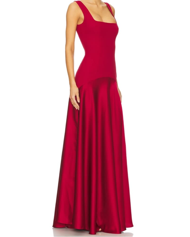 Red Marianna Sidney Gown - Image 2