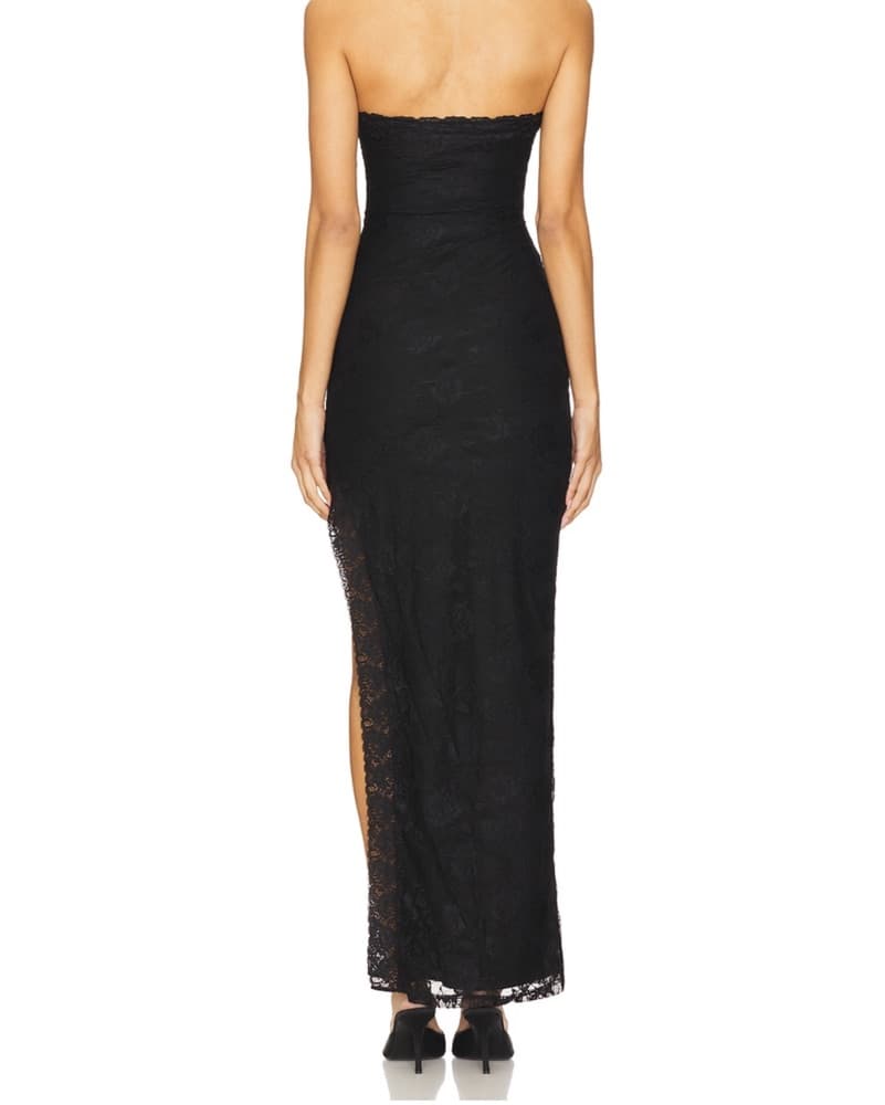 Elegant Black Lace Maxi Dress - Image 4
