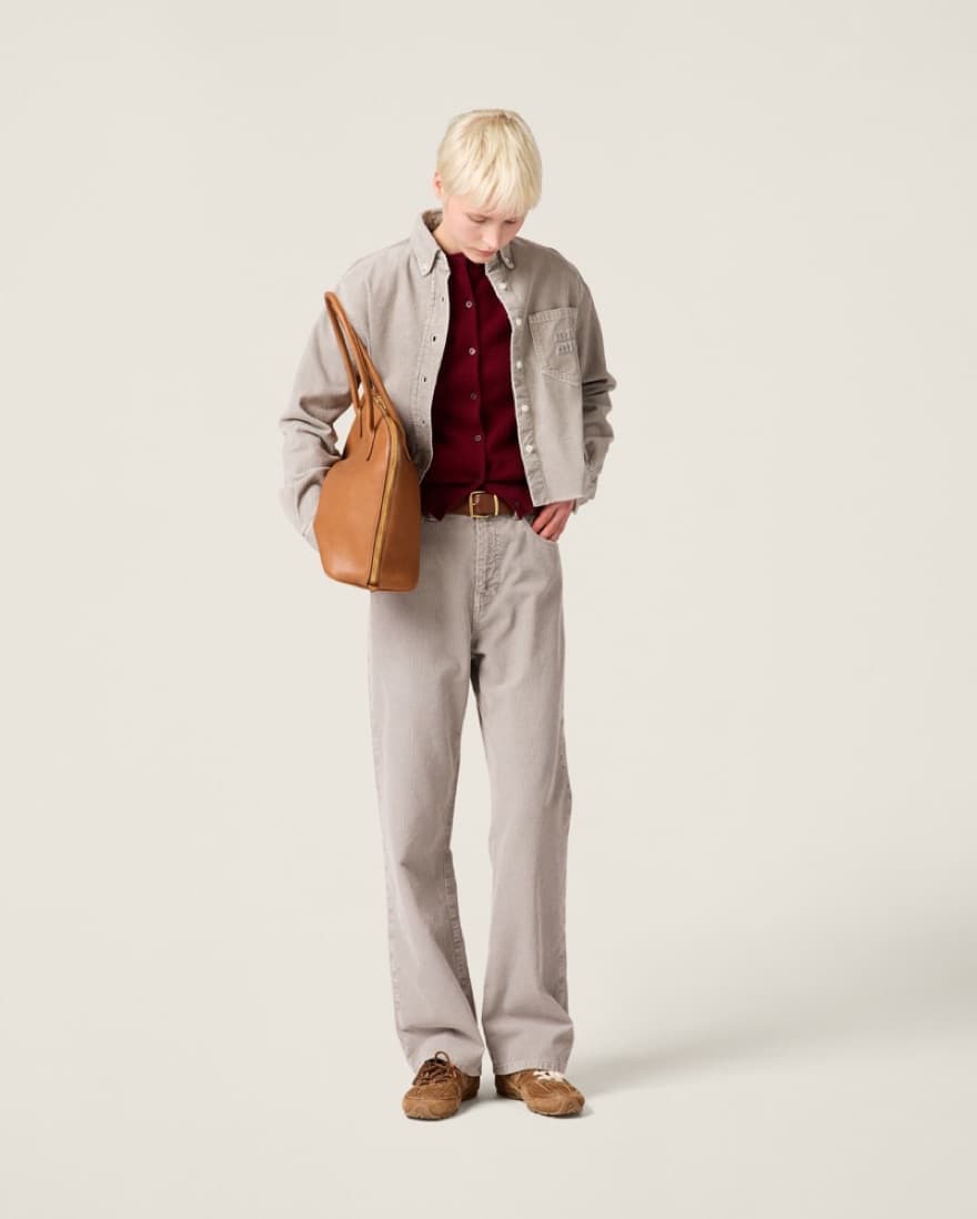 Miu Miu Corduroy Grey Set - Image 2