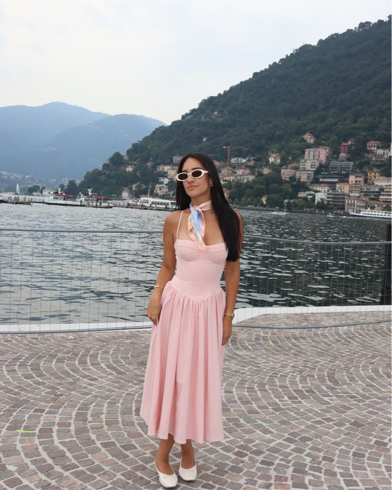 Leau clothing - Midi Pink Dress - Image 2