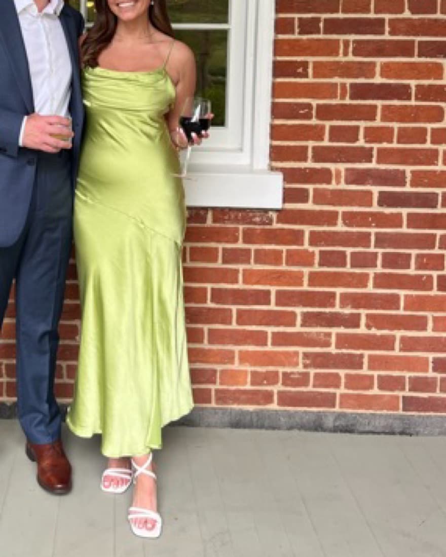 Hello Molly Lime Green midi Dress Small  - Image 5