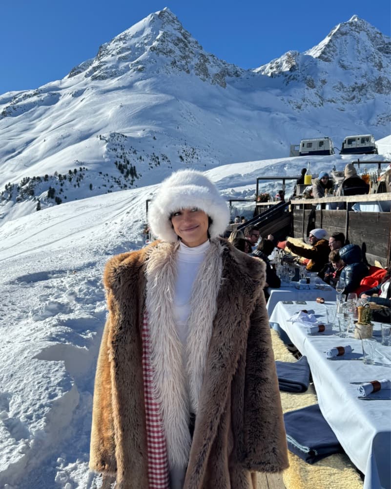 White Fluffy Winter Hat - Image 2