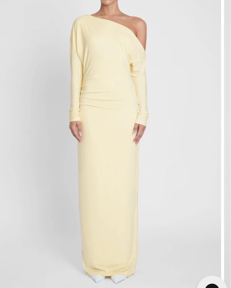 Leau Yellow Maxi Dress Dress  - Image 3