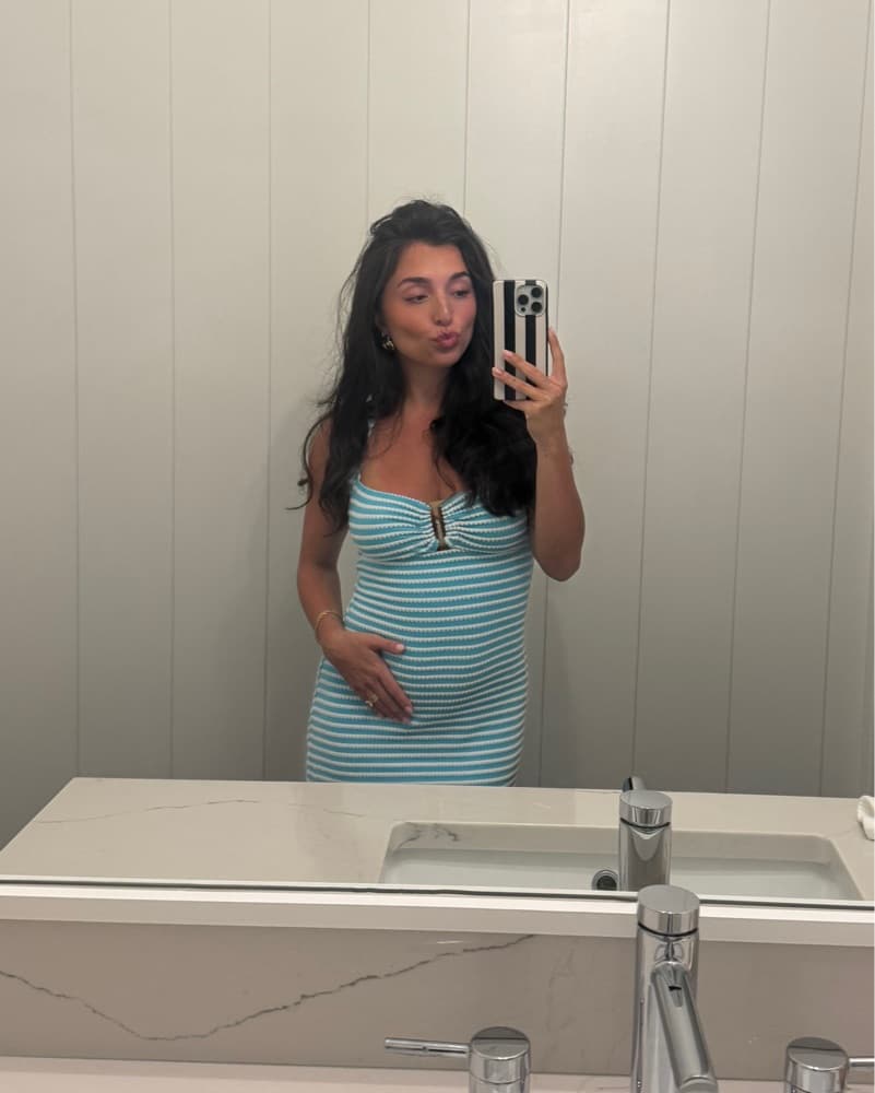 Striped Halter Mini Dress - Image 2