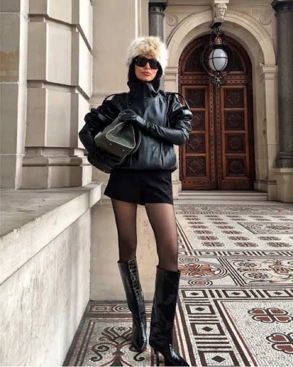 Zara Viral YSL Leather Moto Jacket - Image 2