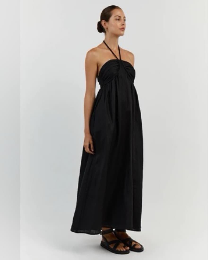 Dissh Gina Black Linen Dress  - Image 2