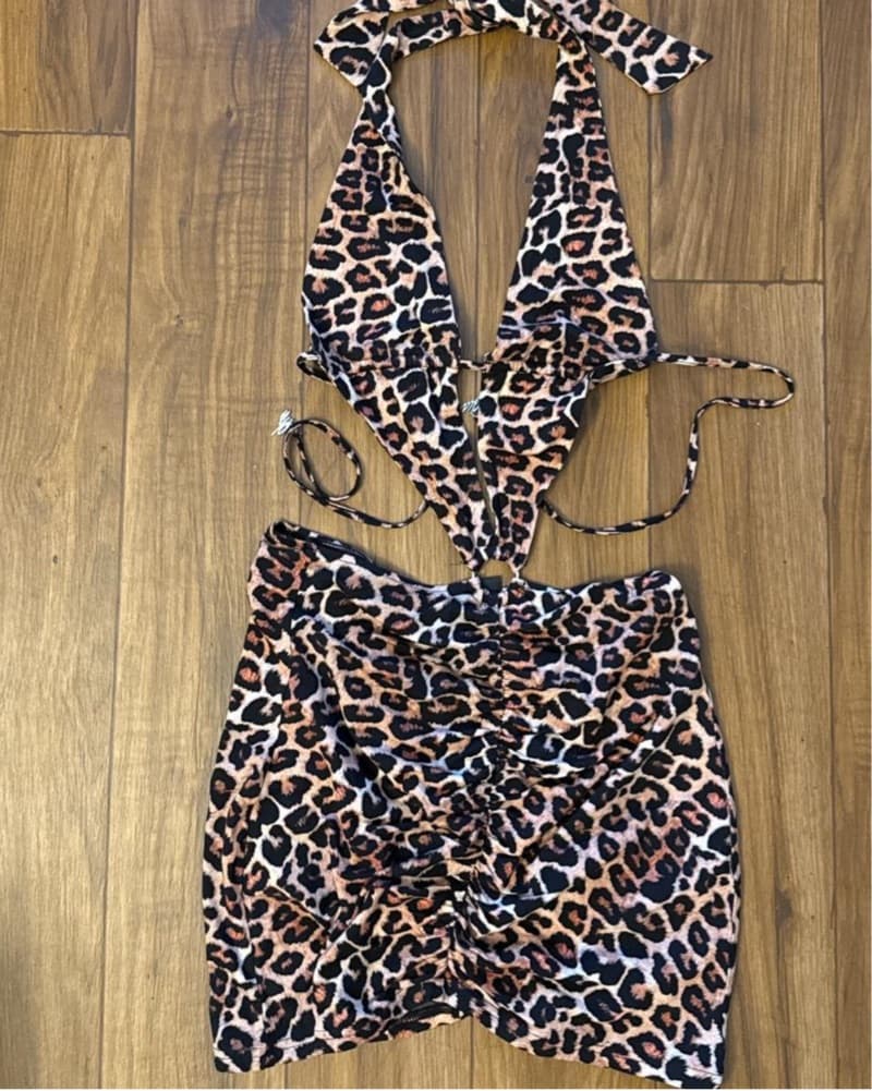 I Am Gia Kamillq Leopard Dress - Image 3