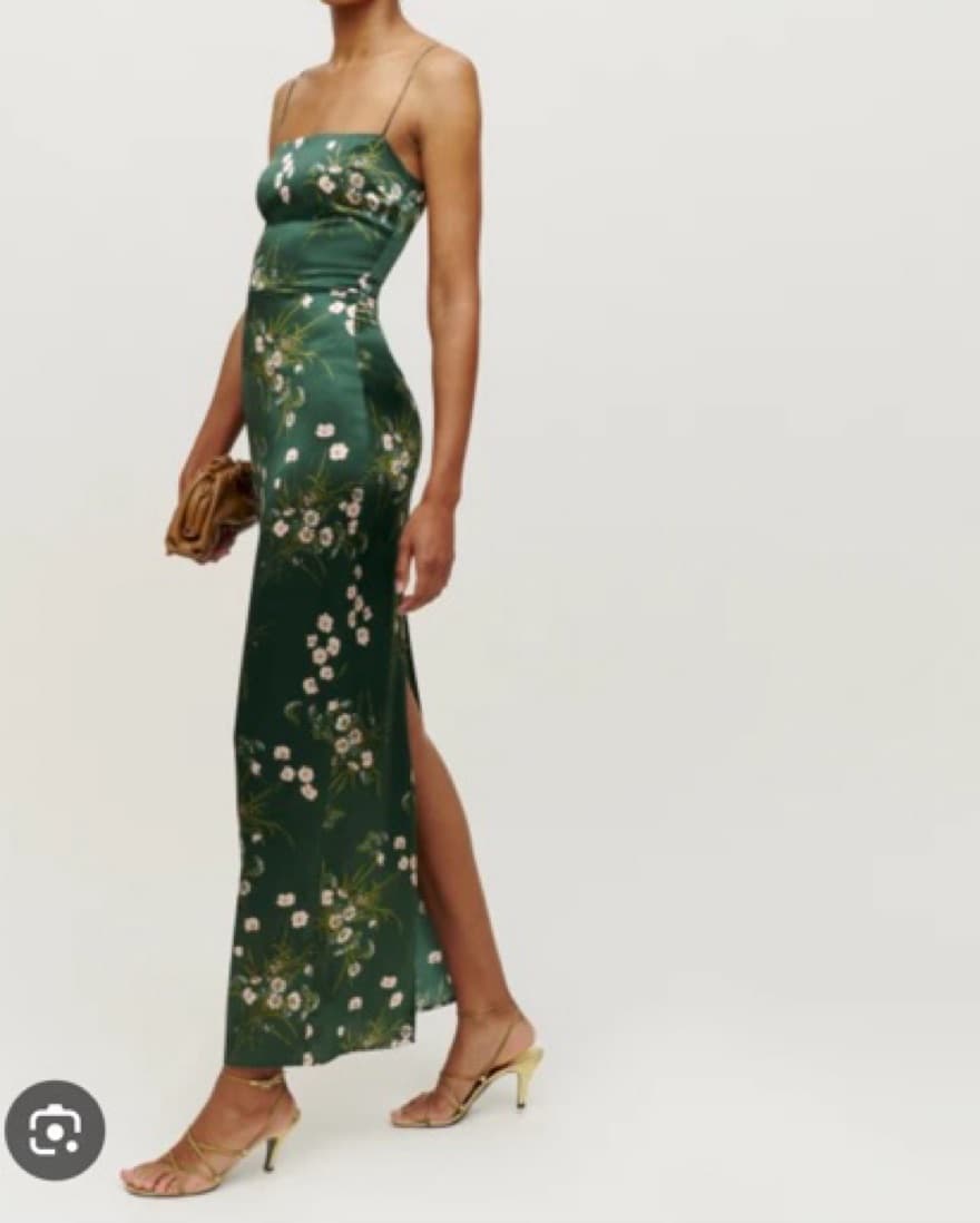 Reformation Frankie Silk Dress - Image 2