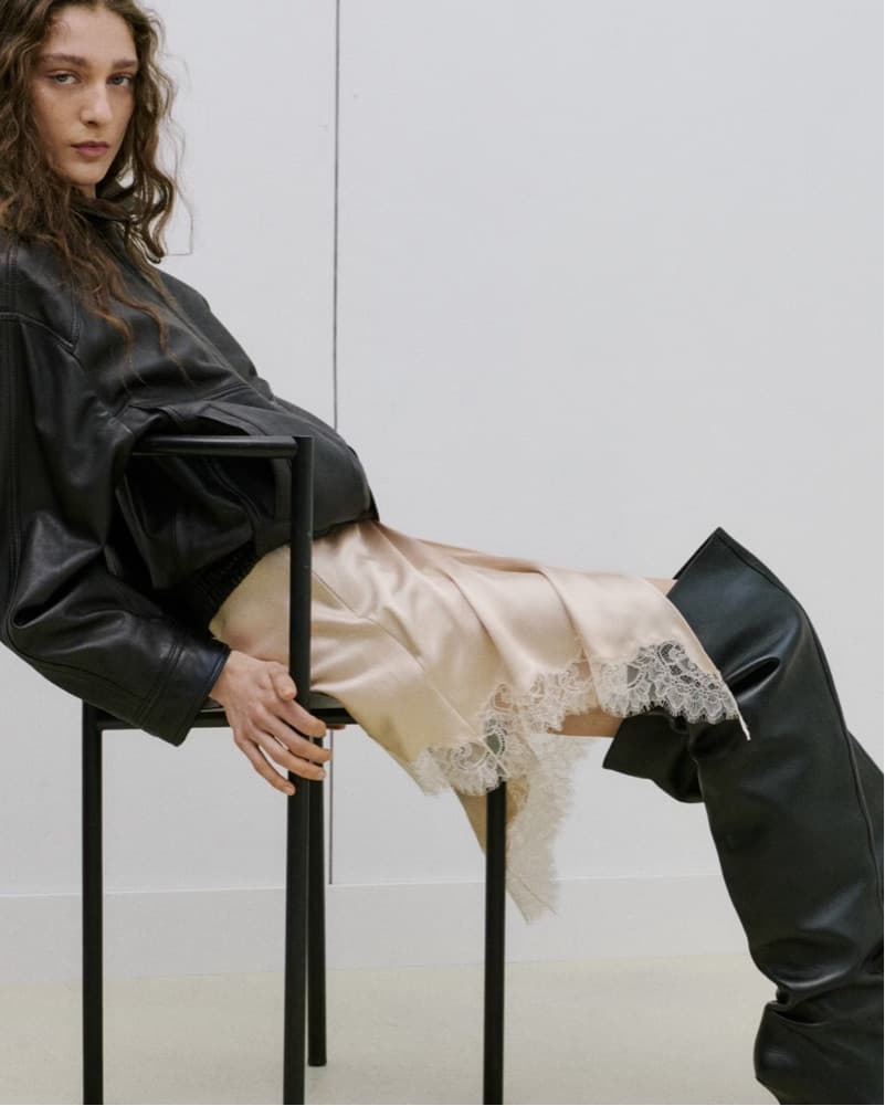 LINGERIE WRAP SKIRT WITH SLIT - Image 2