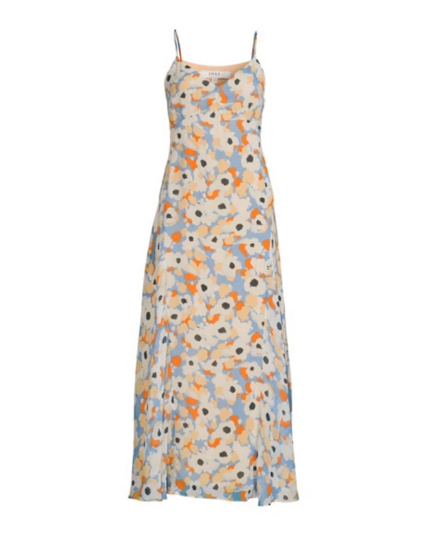 Joie Floral Silk Midi Slip Dress  - Image 3