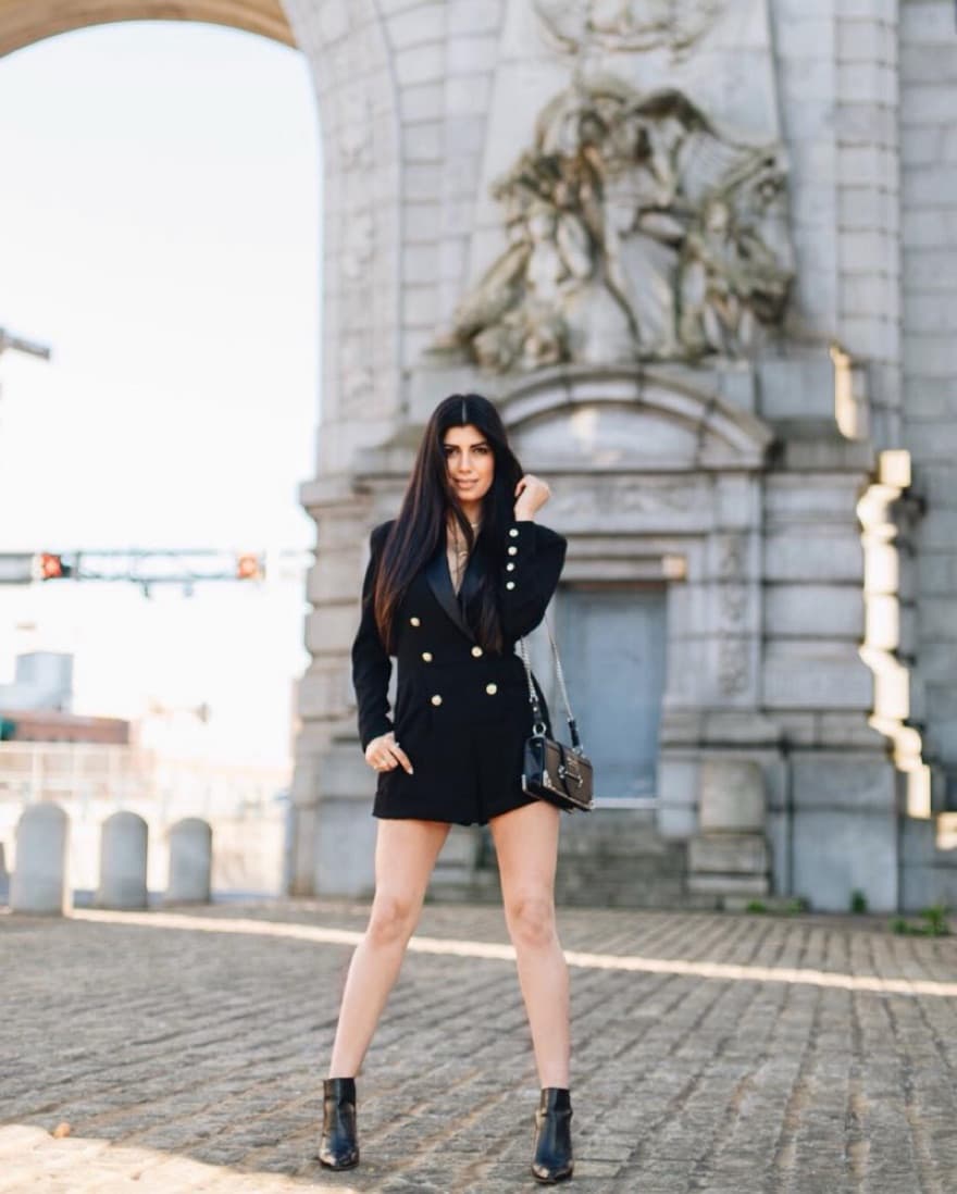 The Kooples Black Blazer Romper - Image 2