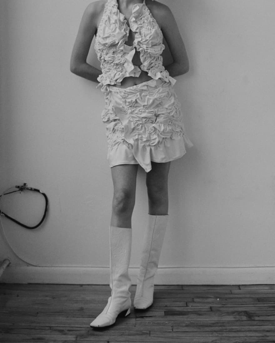 By Fonseca Halter Top + Wrap Skirt set  - Image 3