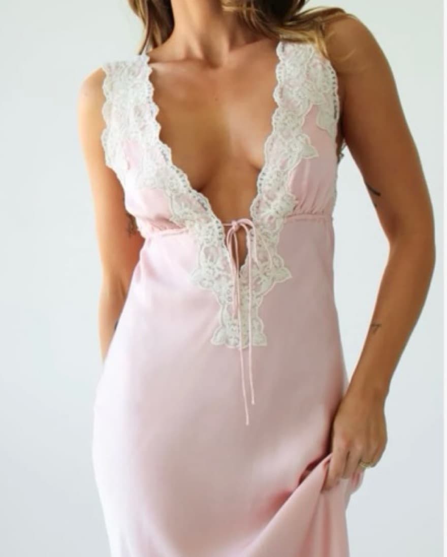 Rumored Pink Venice Maxi Dress - Image 1