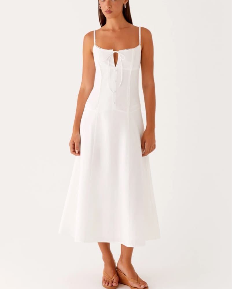 White Midi Dress - Image 1
