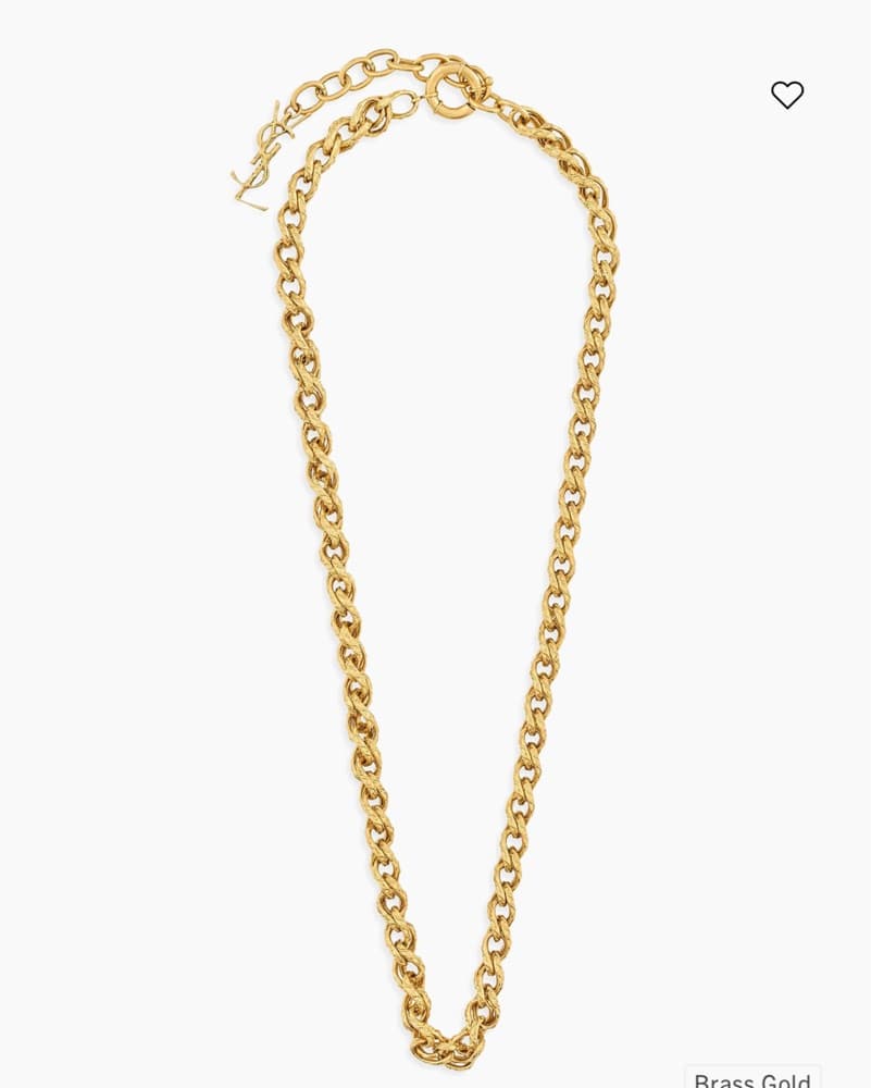 Luxurious YSL Gold Chain Necklace - Image 1