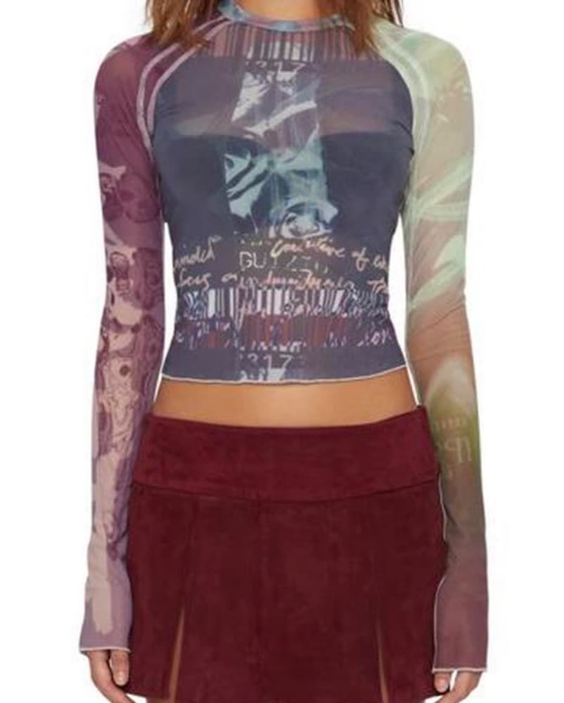 Danielle Guizio Mesh Top - Image 1