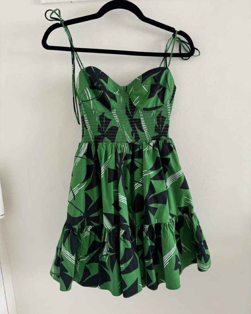 Staud Print Mini Dress  - Image 3