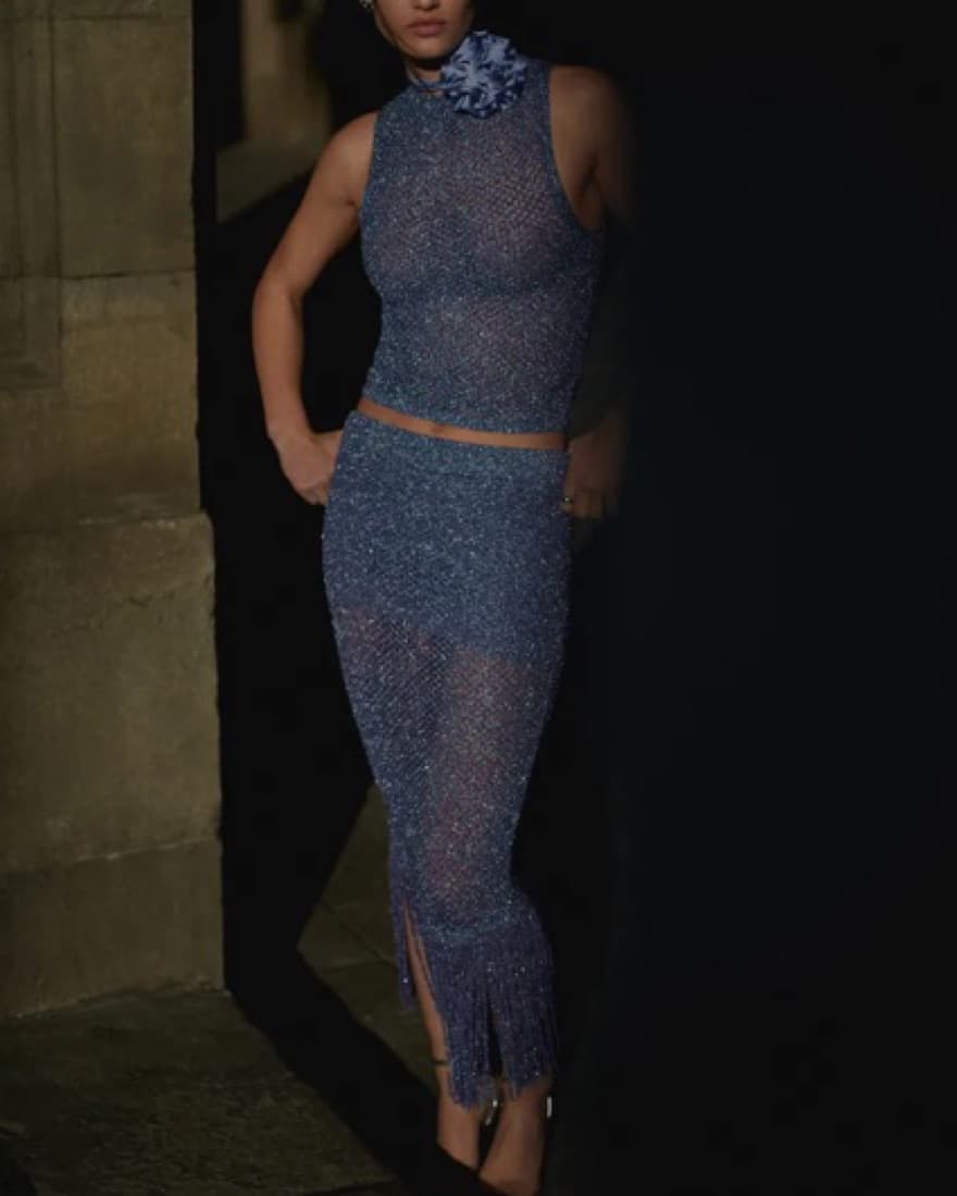 Mango Fringe Blue Set - Image 1