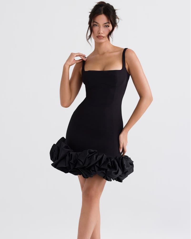 Lilou House Of CB Mini Black Dress - Image 1