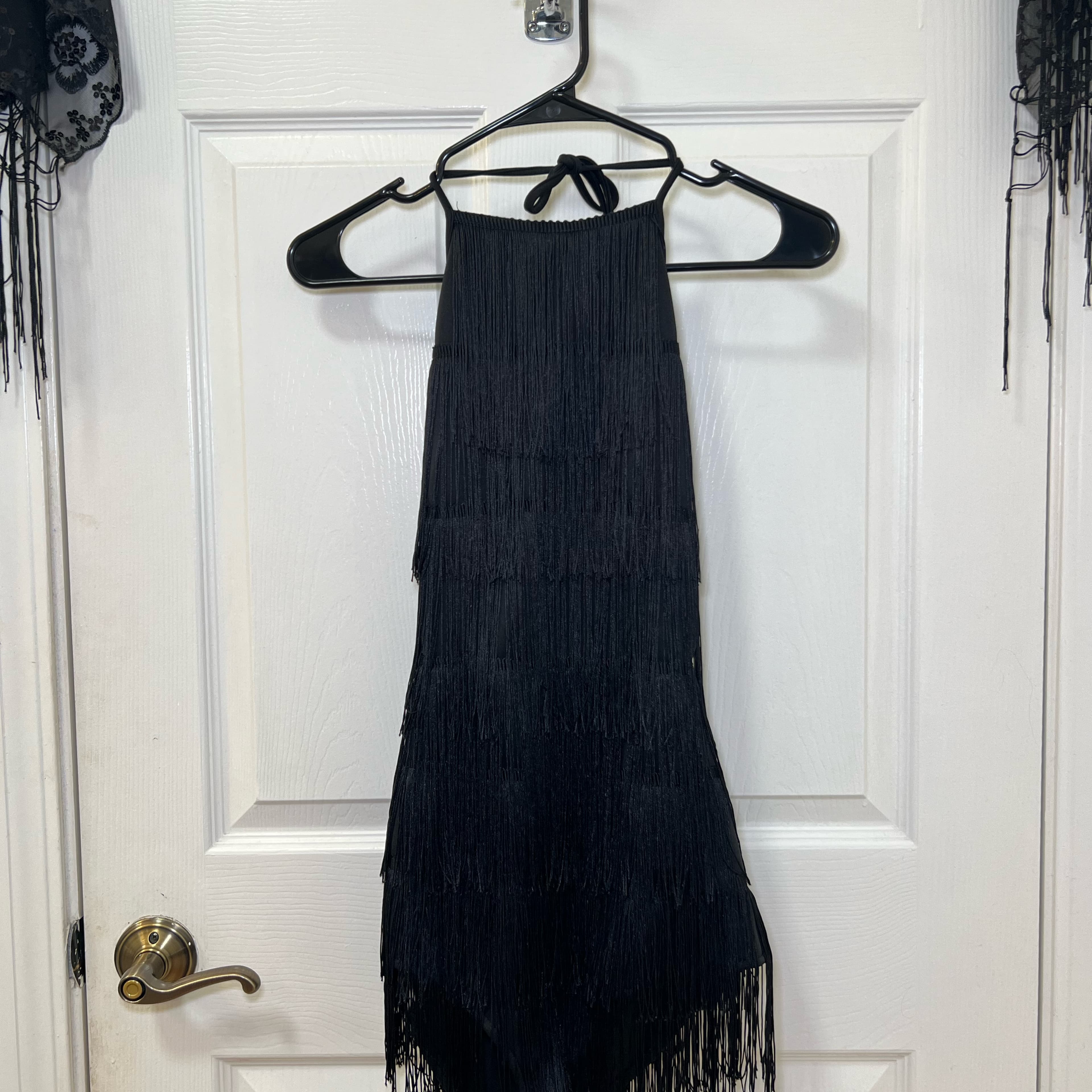 Black Tassel Romper Flapper One-piece  - Image 3