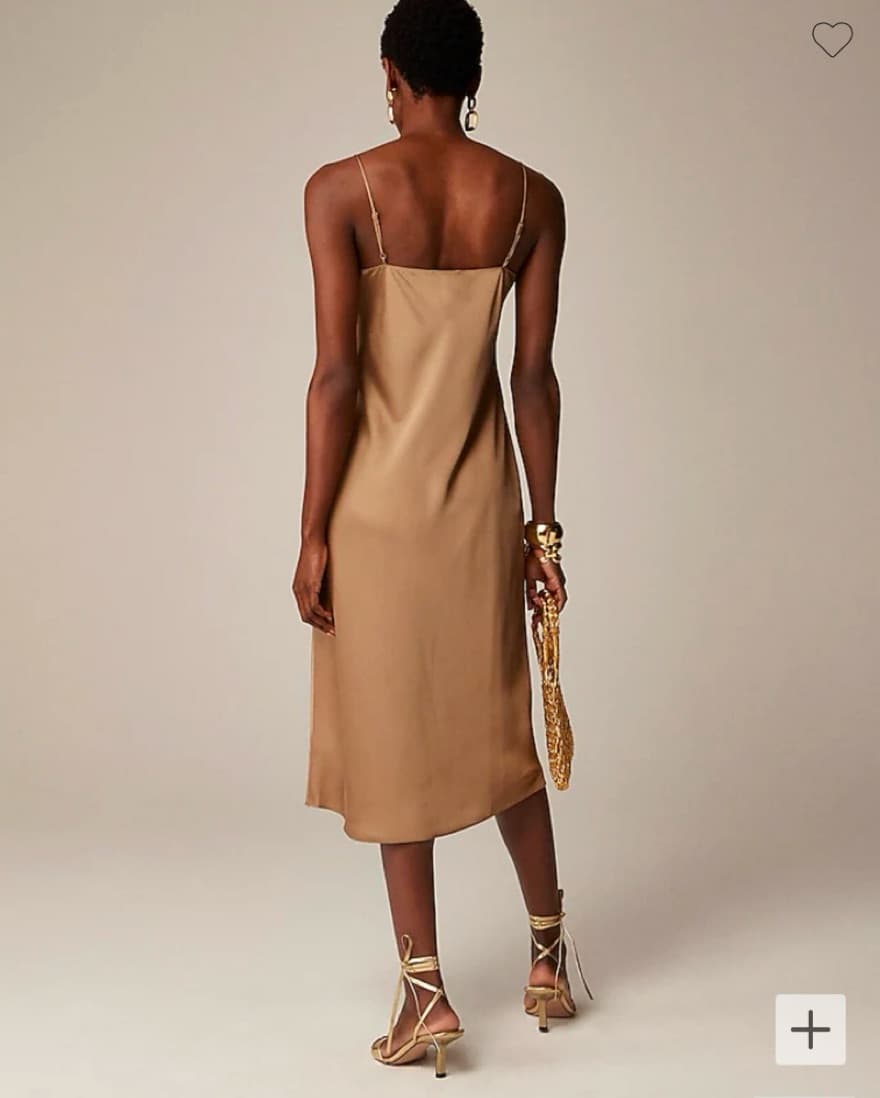 JCREW - Gold Slip Dress - Image 2