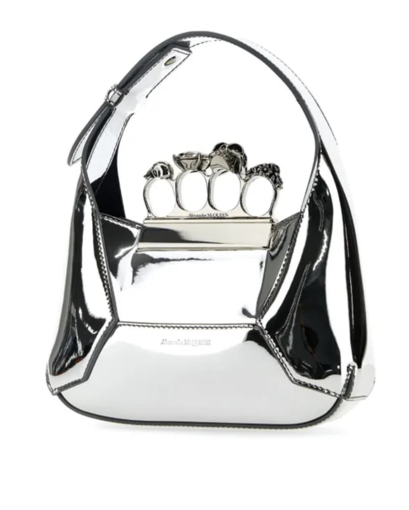 Alexander McQueen metallic Jewelled Hobo - Image 3