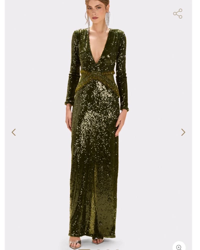 $1100 Sequin Beaded Gown  - Image 1