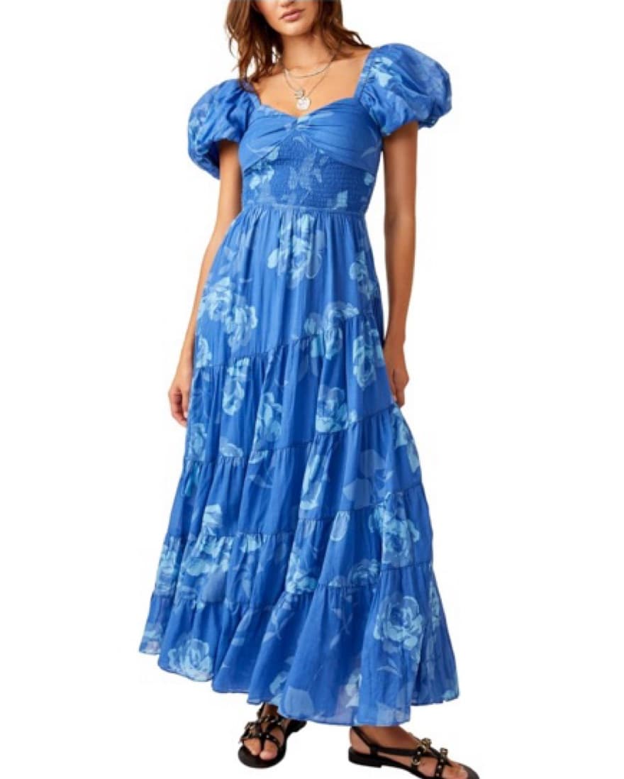 💙Free People Blue Sundress Maxi Dress  - Image 3