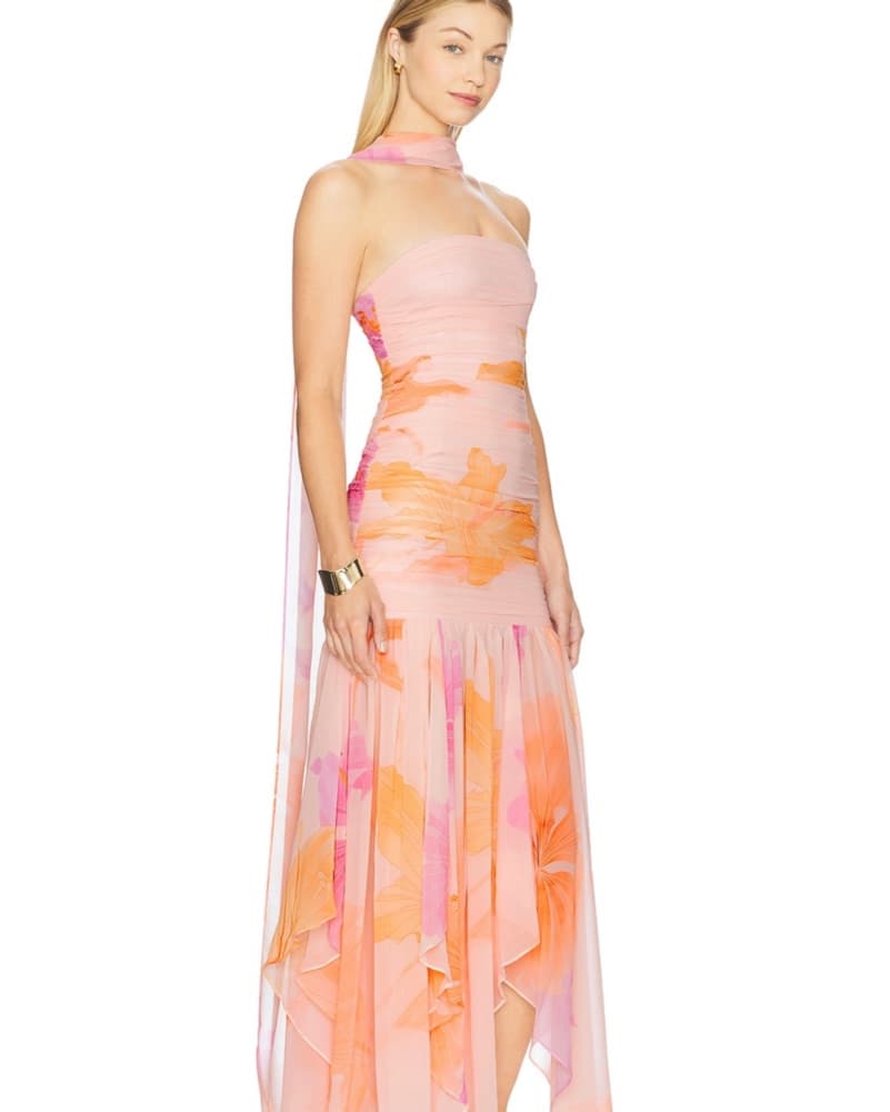 Retrofete Teryn Silk Chiffon Dress - Image 2