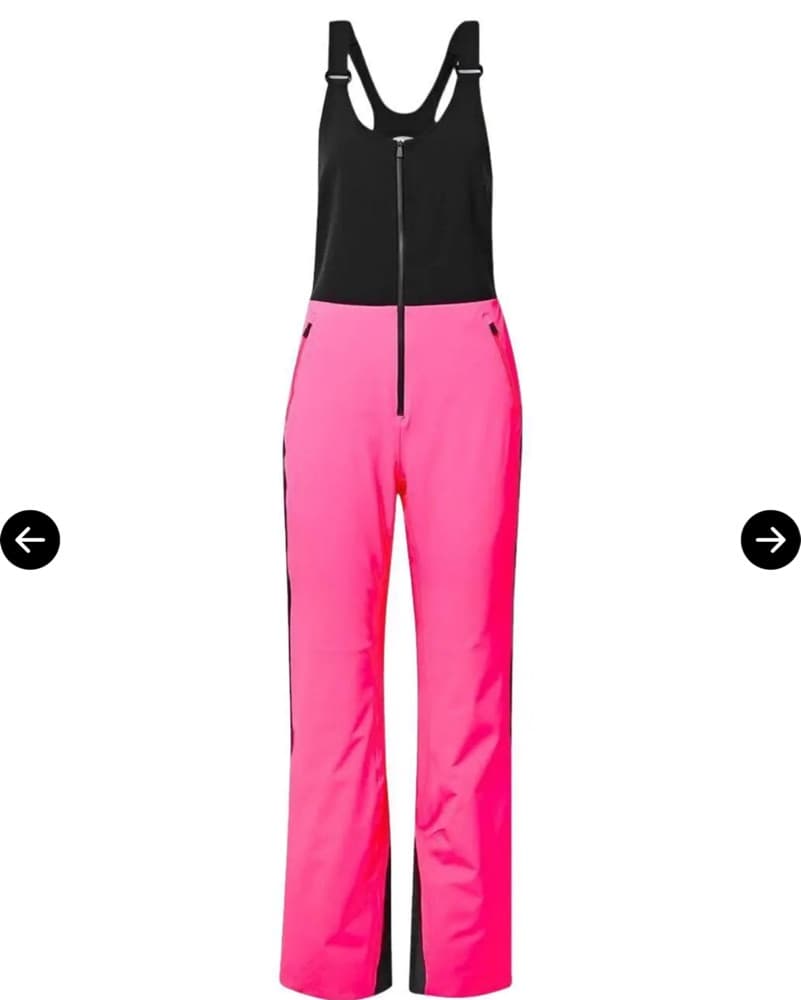 Aztech Chic Neon Pink / Black Ski Bib - Image 1