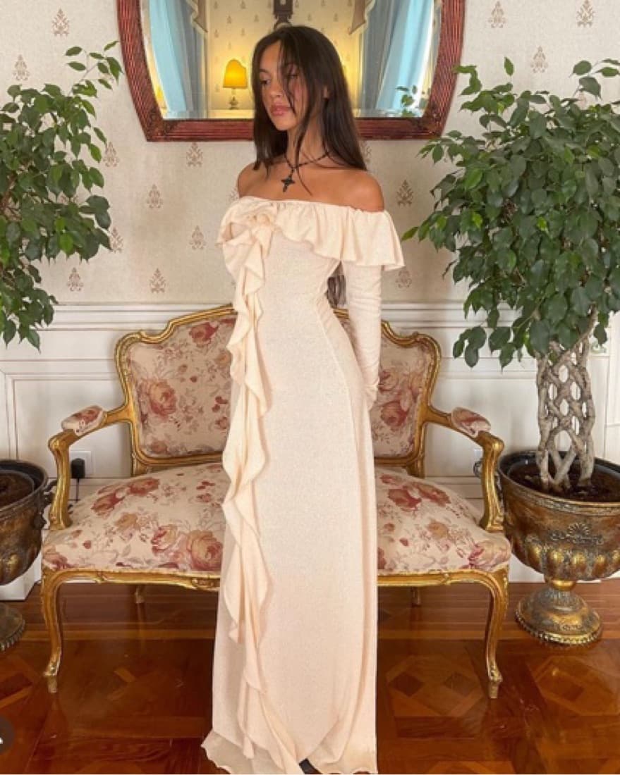 Arcina Ori Mila Dress Cream White Maxi  - Image 5