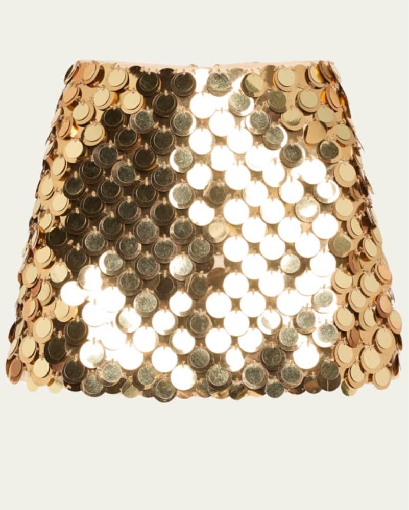 Alice + Olivia Ibiza Sequin Mini Skirt - Image 1