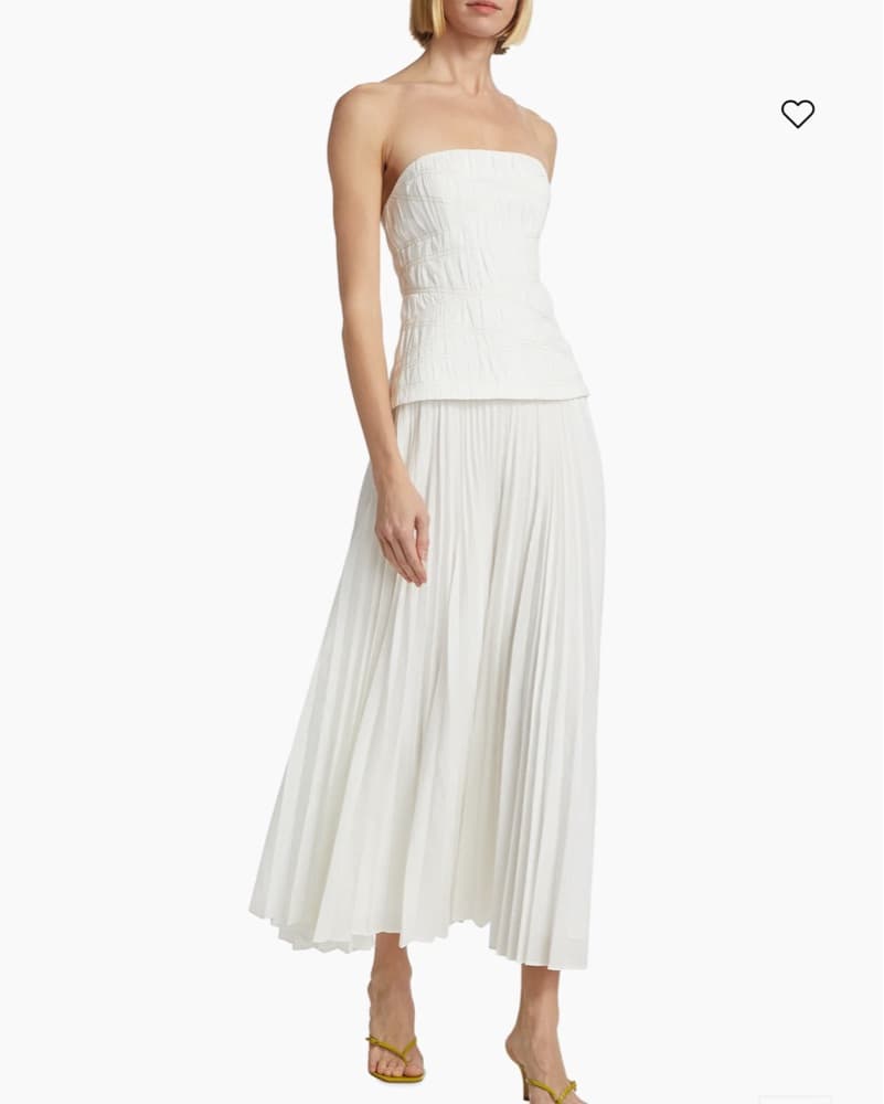 Acler Bristol Strapless Midi Dress - Image 3