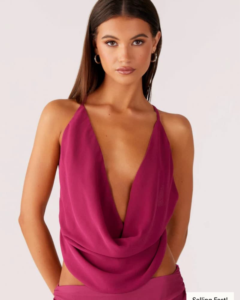 Sweet Charm Cowl Neck Top  - Image 2