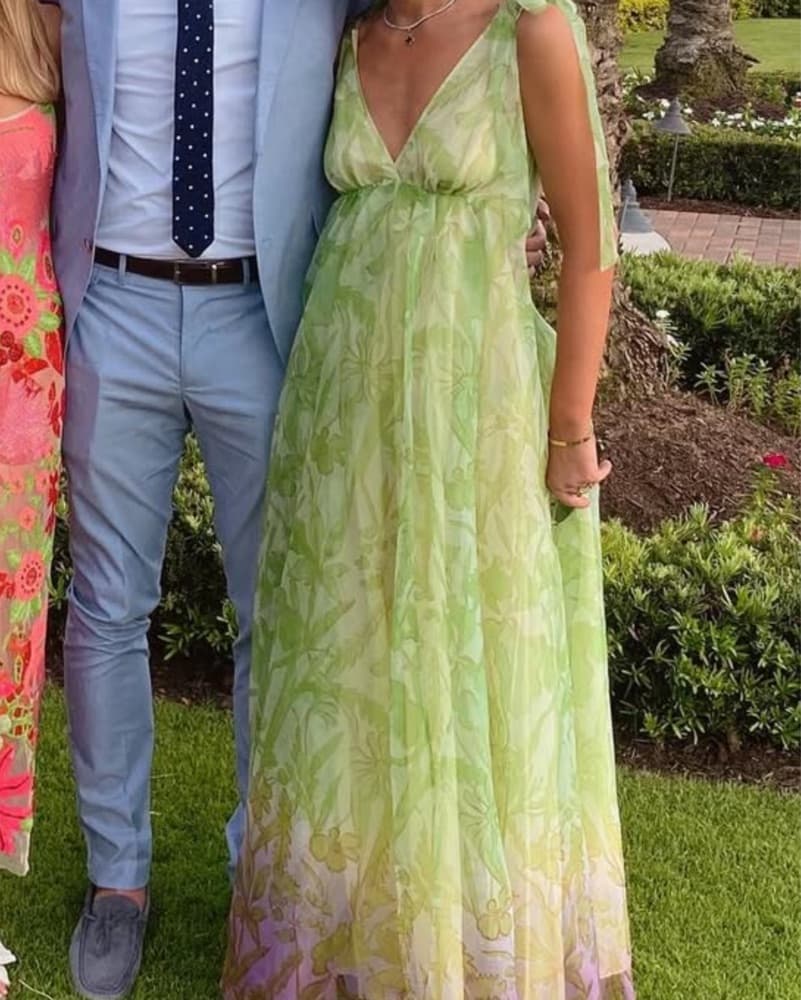 Green and Purple Staud Dress - Image 1