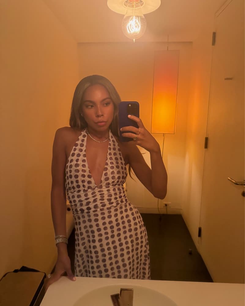 Midi Polka Dot Dress - Image 2